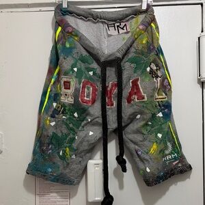 Gray Artistic Men's Shorts